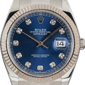Rolex Datejust 41 126334 Blue Diamond Dial