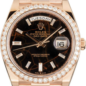 Rolex Day-Date 40 Ref 228345 Eisenkiesel Diamond Dial