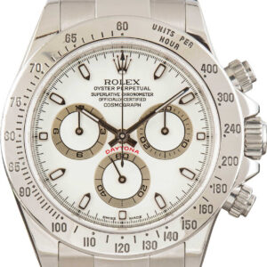 Used Rolex Daytona 116520 White Dial