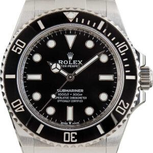 Rolex Submariner 124060 Black No Date Dial