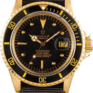 Vintage Rolex Submariner Ref 1680 Yellow Gold